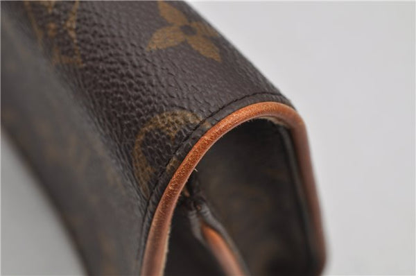 Authentic Louis Vuitton Monogram Pochette Twin GM Shoulder Bag M51852 LV 5018F