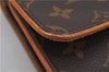 Authentic Louis Vuitton Monogram Pochette Twin GM Shoulder Bag M51852 LV 5018F
