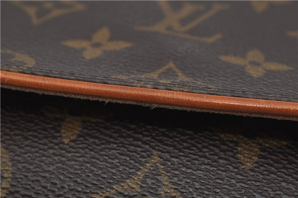 Authentic Louis Vuitton Monogram Pochette Twin GM Shoulder Bag M51852 LV 5018F