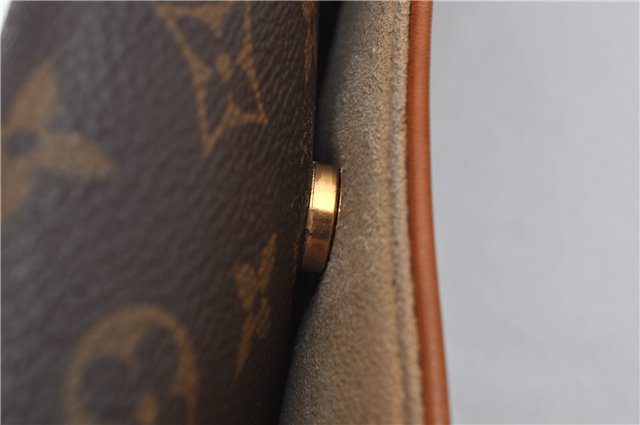 Authentic Louis Vuitton Monogram Pochette Twin GM Shoulder Bag M51852 LV 5018F