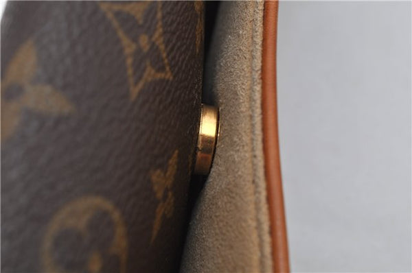 Authentic Louis Vuitton Monogram Pochette Twin GM Shoulder Bag M51852 LV 5018F