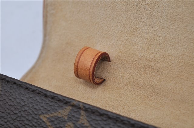 Authentic Louis Vuitton Monogram Pochette Twin GM Shoulder Bag M51852 LV 5018F