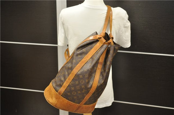 Authentic Louis Vuitton Monogram Randonnee GM Shoulder Bag M42244 LV 5020D