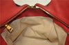 Authentic PRADA Vintage Leather Nappa 2Way Shoulder Hand Tote Bag Red 5020F