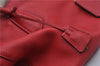 Authentic PRADA Vintage Leather Nappa 2Way Shoulder Hand Tote Bag Red 5020F