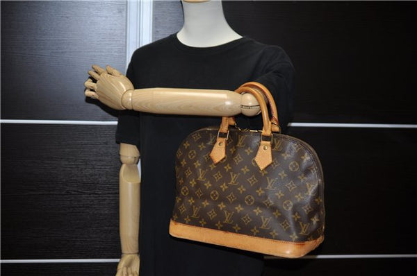 Authentic Louis Vuitton Monogram Alma Hand Bag Purse M51130 LV 5021F
