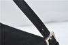 Authentic FENDI Mamma Baguette Shoulder Hand Bag Jersey Leather Black 5022D