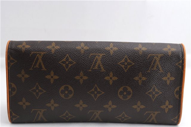 Authentic Louis Vuitton Monogram Pochette Twin GM Shoulder Bag M51852 LV 5023E