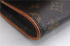 Authentic Louis Vuitton Monogram Pochette Twin GM Shoulder Bag M51852 LV 5023E