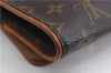 Authentic Louis Vuitton Monogram Pochette Twin GM Shoulder Bag M51852 LV 5023E