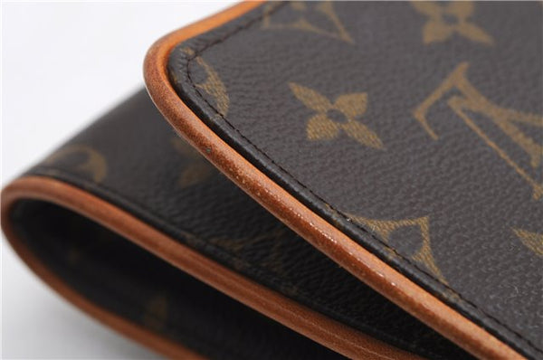 Authentic Louis Vuitton Monogram Pochette Twin GM Shoulder Bag M51852 LV 5023E