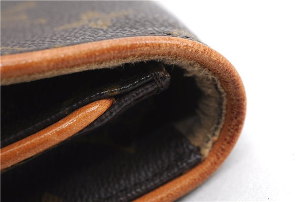 Authentic Louis Vuitton Monogram Pochette Twin GM Shoulder Bag M51852 LV 5023E