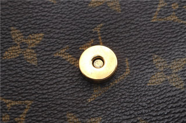 Authentic Louis Vuitton Monogram Pochette Twin GM Shoulder Bag M51852 LV 5023E