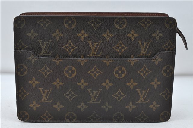 Authentic Louis Vuitton Monogram Pochette Homme Clutch Hand Bag M51795 LV 5024D