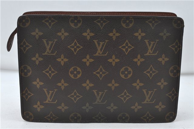 Authentic Louis Vuitton Monogram Pochette Homme Clutch Hand Bag M51795 LV 5024D