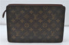 Authentic Louis Vuitton Monogram Pochette Homme Clutch Hand Bag M51795 LV 5024D