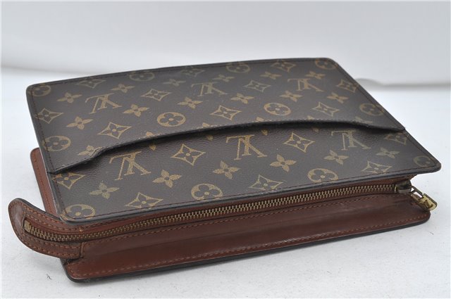 Authentic Louis Vuitton Monogram Pochette Homme Clutch Hand Bag M51795 LV 5024D