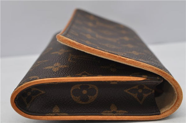 Authentic Louis Vuitton Monogram Pochette Twin GM Shoulder Bag M51852 LV 5024F