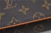 Authentic Louis Vuitton Monogram Pochette Twin GM Shoulder Bag M51852 LV 5024F