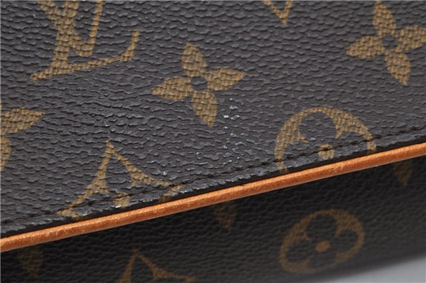 Authentic Louis Vuitton Monogram Pochette Twin GM Shoulder Bag M51852 LV 5024F