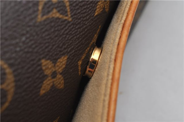 Authentic Louis Vuitton Monogram Pochette Twin GM Shoulder Bag M51852 LV 5024F