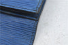 Authentic Louis Vuitton Epi Montaigne 27 Clutch Bag Blue M52655 LV 5026D