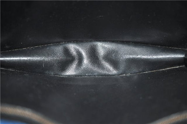 Authentic Louis Vuitton Epi Montaigne 27 Clutch Bag Blue M52655 LV 5026D