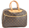 Authentic Louis Vuitton Monogram Deauville Hand Bag M47270 LV 5026F