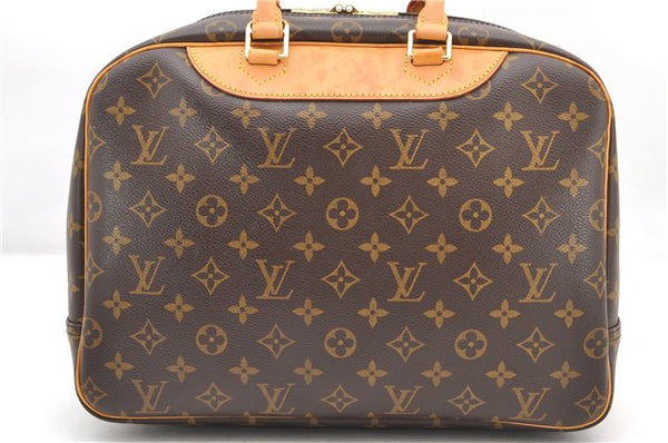 Authentic Louis Vuitton Monogram Deauville Hand Bag M47270 LV 5026F