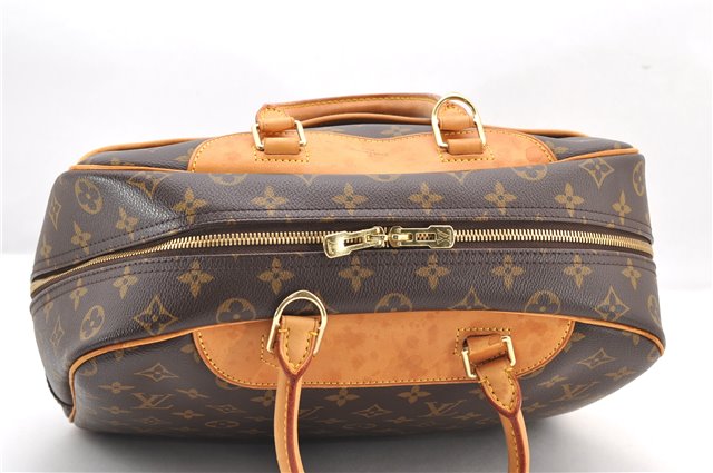 Authentic Louis Vuitton Monogram Deauville Hand Bag M47270 LV 5026F