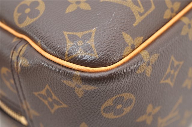 Authentic Louis Vuitton Monogram Deauville Hand Bag M47270 LV 5026F