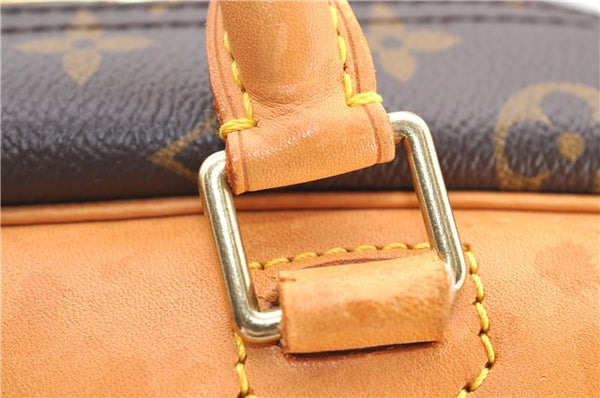 Authentic Louis Vuitton Monogram Deauville Hand Bag M47270 LV 5026F