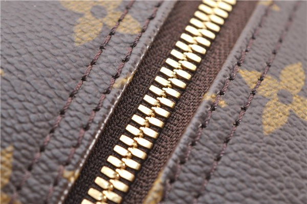 Authentic Louis Vuitton Monogram Deauville Hand Bag M47270 LV 5026F