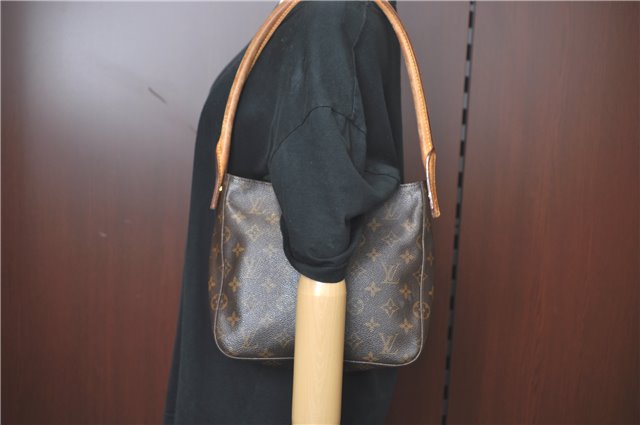 Authentic Louis Vuitton Monogram Looping MM Shoulder Bag M51146 LV 5027B