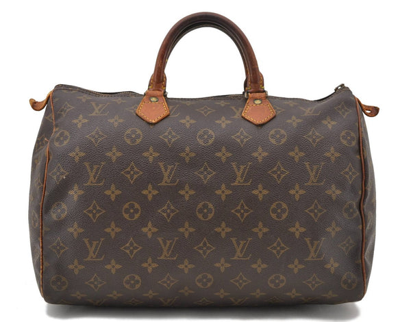 Authentic LOUIS VUITTON Monogram Speedy 35 Hand Bag M41524 LV Junk 5027C