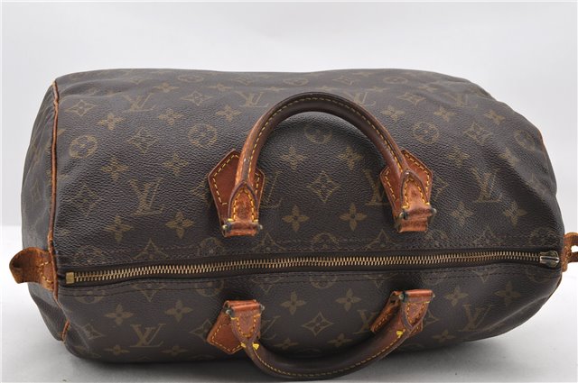 Authentic LOUIS VUITTON Monogram Speedy 35 Hand Bag M41524 LV Junk 5027C