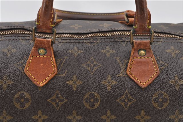 Authentic LOUIS VUITTON Monogram Speedy 35 Hand Bag M41524 LV Junk 5027C