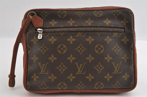 Authentic Louis Vuitton Monogram Pochette Sport Clutch Hand Bag Old Model 5027I