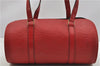 Authentic Louis Vuitton Epi Soufflot Hand Bag Red M52227 LV 5028F