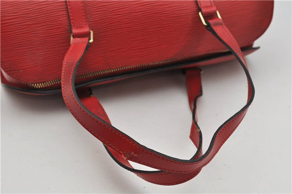 Authentic Louis Vuitton Epi Soufflot Hand Bag Red M52227 LV 5028F