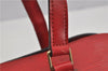 Authentic Louis Vuitton Epi Soufflot Hand Bag Red M52227 LV 5028F