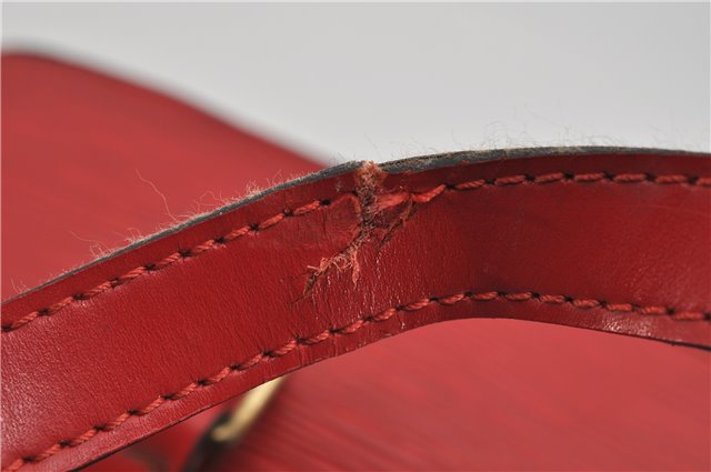 Authentic Louis Vuitton Epi Soufflot Hand Bag Red M52227 LV 5028F