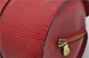 Authentic Louis Vuitton Epi Soufflot Hand Bag Red M52227 LV 5028F