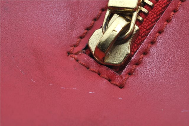 Authentic Louis Vuitton Epi Soufflot Hand Bag Red M52227 LV 5028F