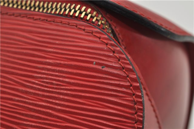 Authentic Louis Vuitton Epi Soufflot Hand Bag Red M52227 LV 5028F