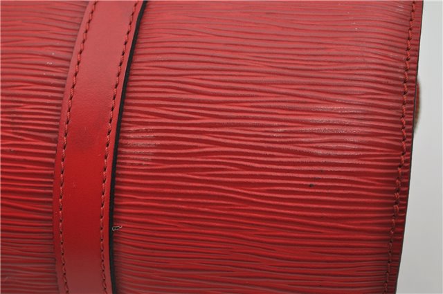 Authentic Louis Vuitton Epi Soufflot Hand Bag Red M52227 LV 5028F