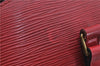Authentic Louis Vuitton Epi Soufflot Hand Bag Red M52227 LV 5028F