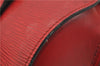 Authentic Louis Vuitton Epi Soufflot Hand Bag Red M52227 LV 5028F