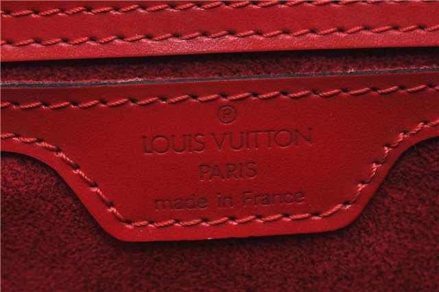 Authentic Louis Vuitton Epi Soufflot Hand Bag Red M52227 LV 5028F