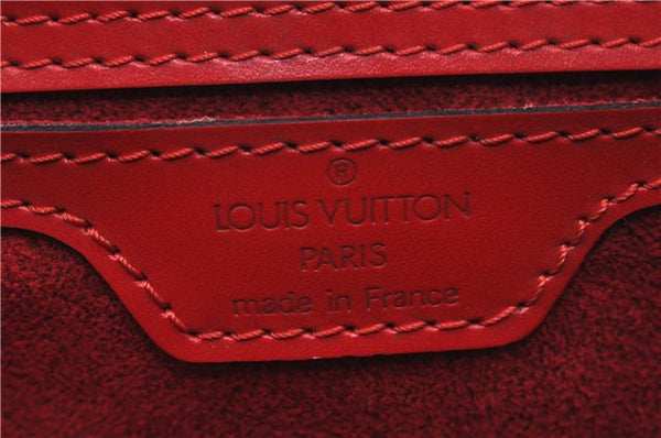 Authentic Louis Vuitton Epi Soufflot Hand Bag Red M52227 LV 5028F